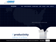 Tablet Screenshot of gbscorp.com